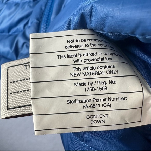 Patagonia Kids Blue Down Puffer Vest Size Large (12) - Picture 4 of 7